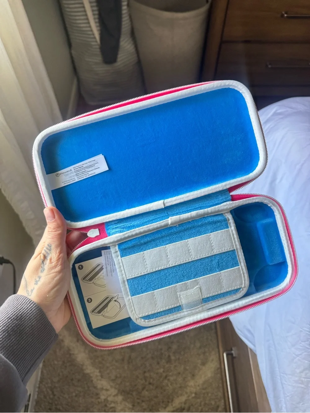Pink Kirby Face Zippered Case